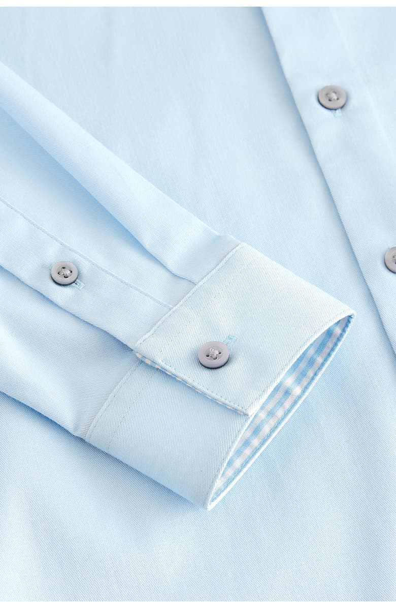 NEXT Kids' Solid Button-Up Shirt, Alternate, color, 