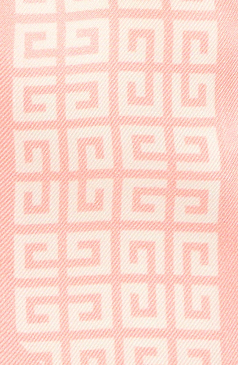 Givenchy 4G Print Silk Twilly Scarf, Alternate, color, Straw/ White