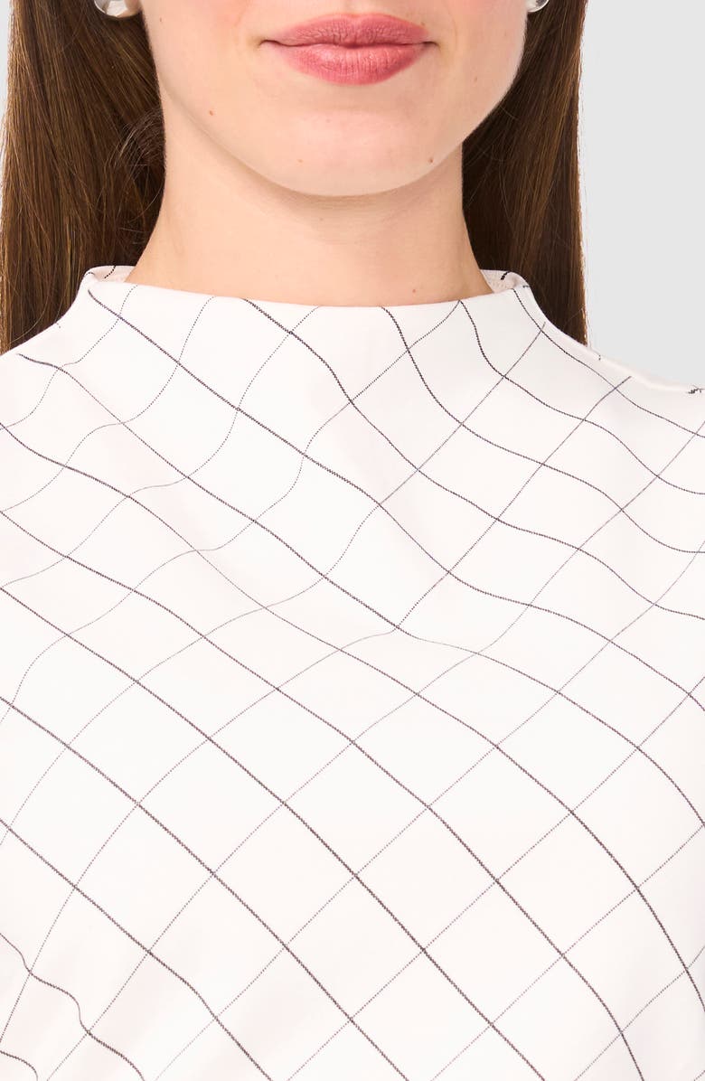 Halogen<sup>®</sup> Print Mock Neck Sleeveless Ponte Top, Alternate, color,