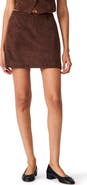 Steve Madden Cindi Faux Suede Miniskirt