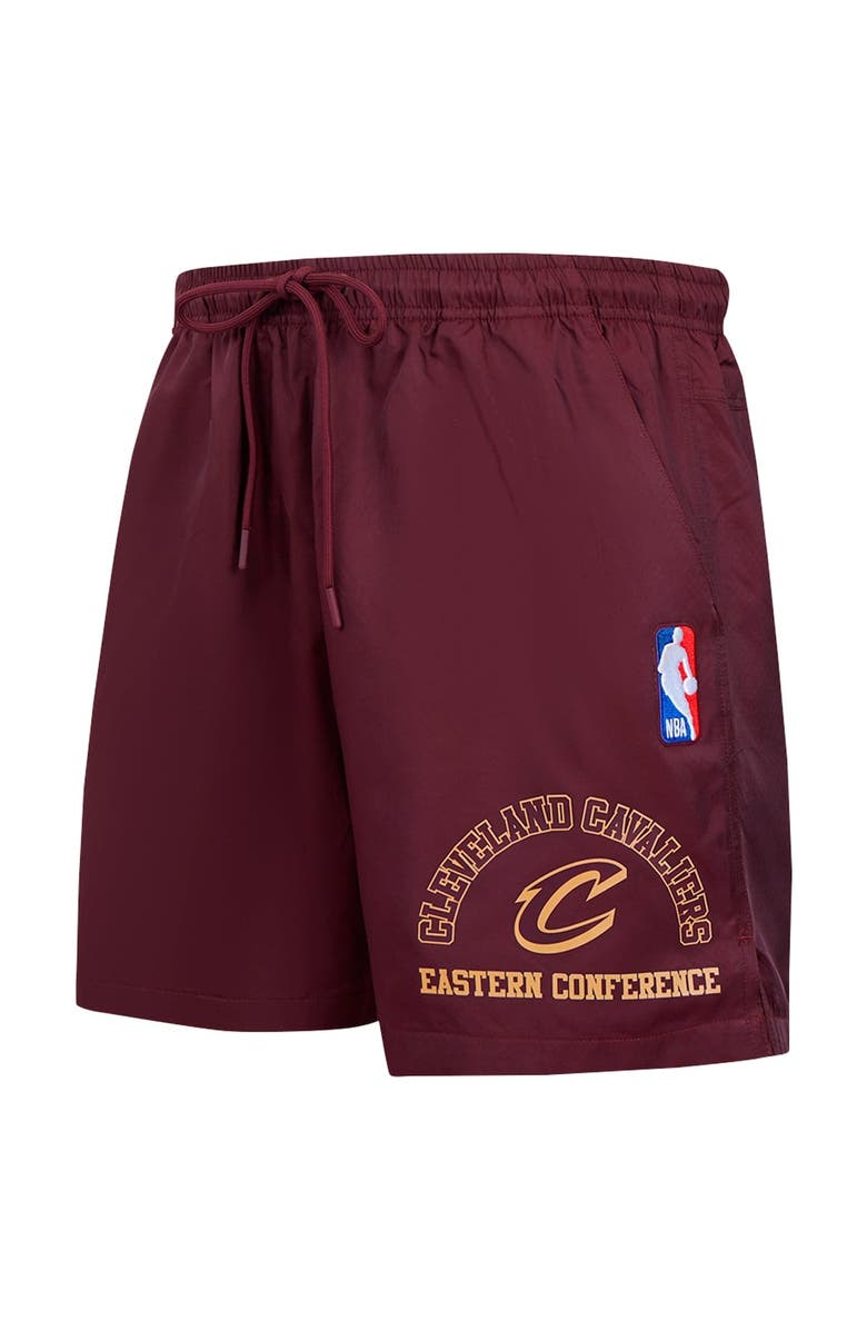 PRO STANDARD Men's Pro Standard Wine Cleveland Cavaliers Area Code Shorts, Alternate, color, Wine