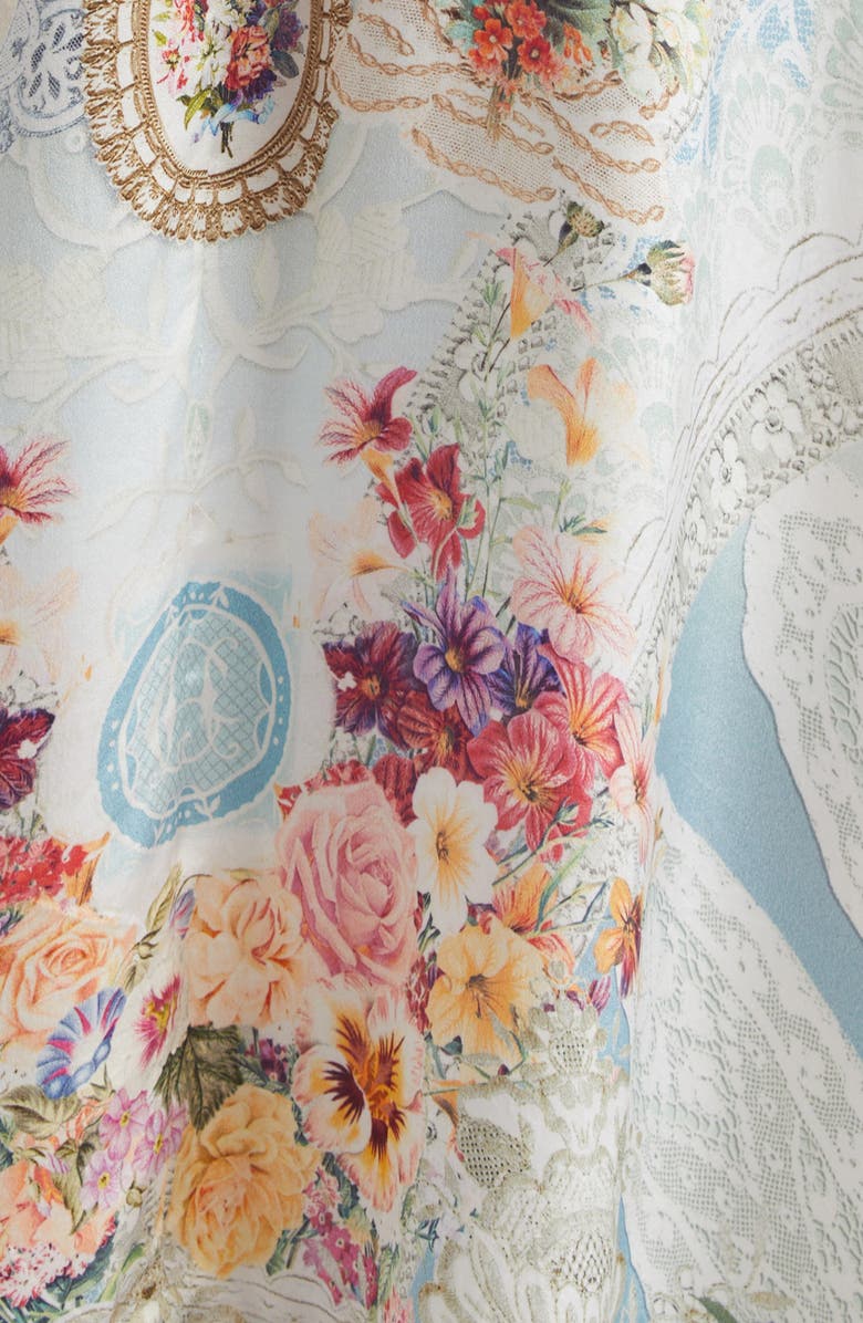 Camilla Floral Silk Maxi Dress, Alternate, color, A Taste For Lace