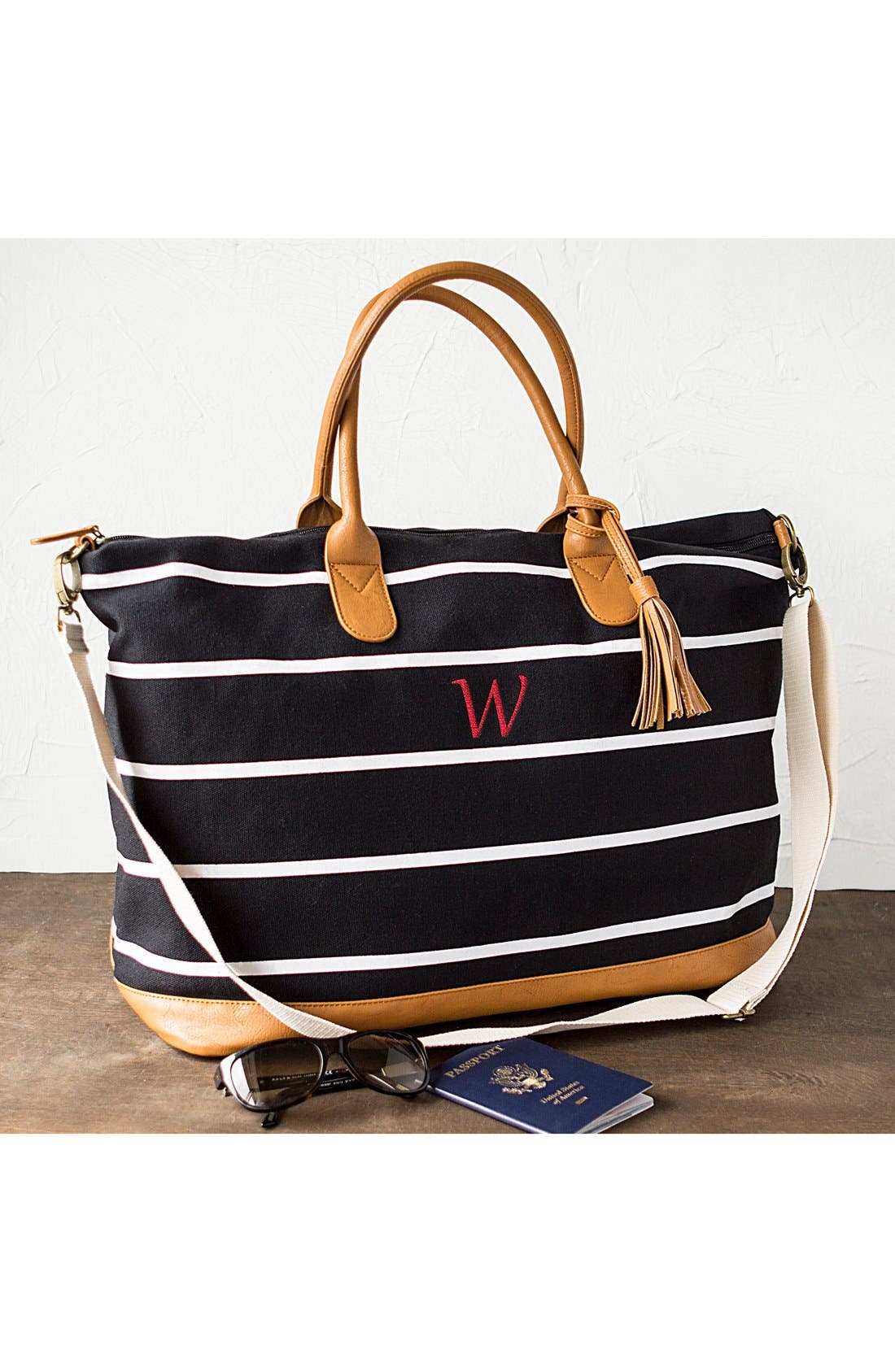 Cathy's Concepts Monogram Oversized Tote, Alternate, color, 