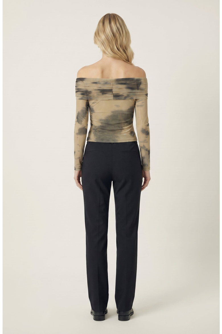 Off Shoulder Tie Dye Mesh Top, Alternate, color, Tie Dye