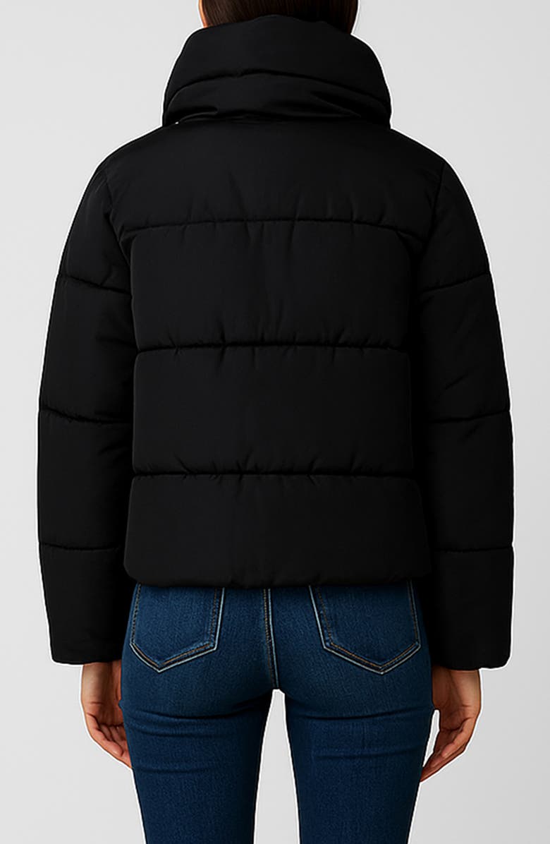 Noize Amanda Short Puffer Jacket, Alternate, color, Black