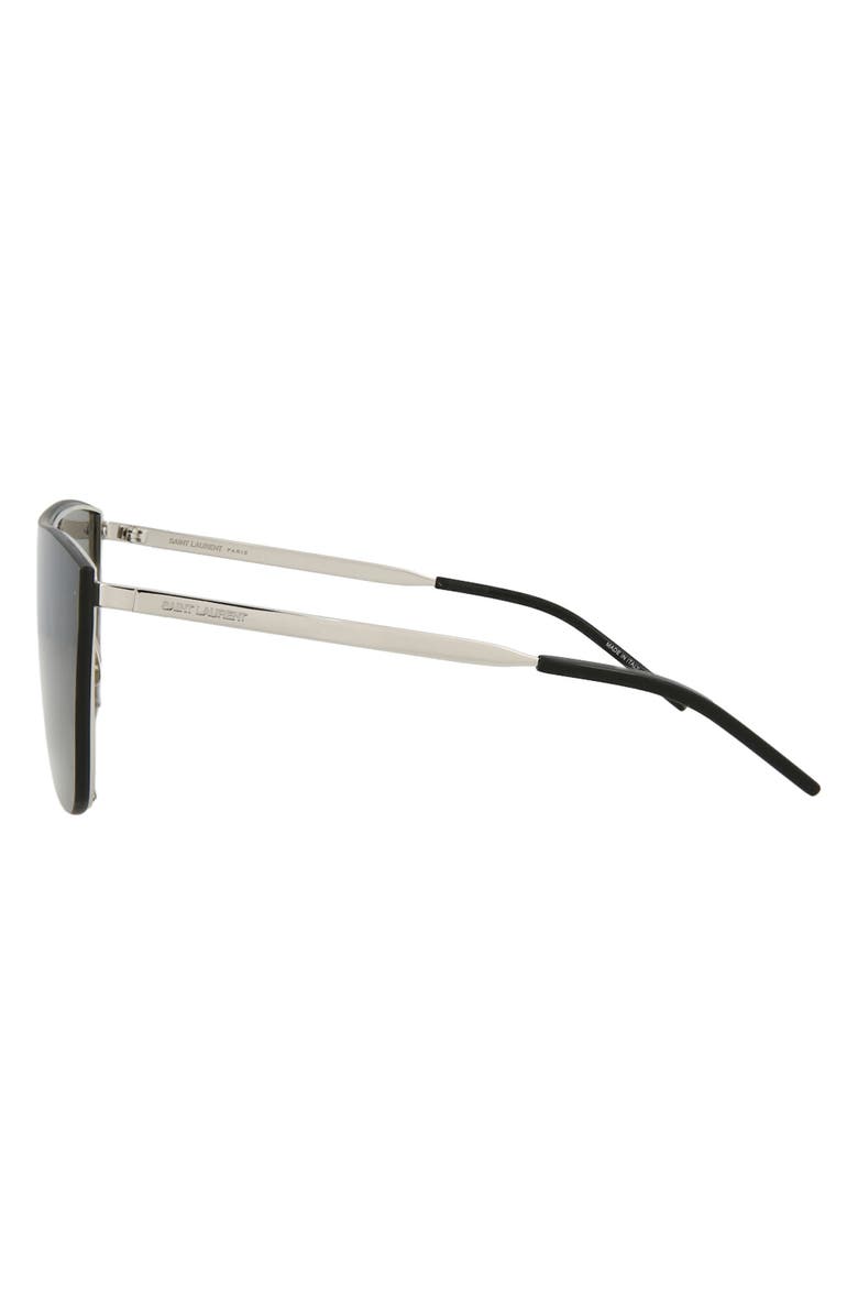 Saint Laurent 99mm Shield Sunglasses, Alternate, color,