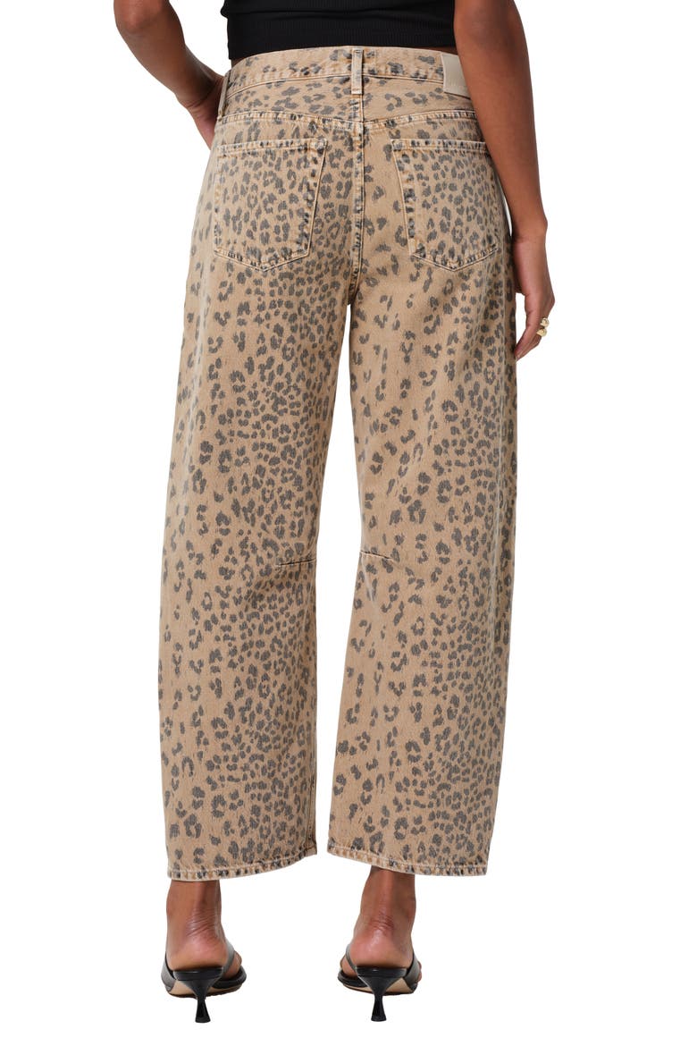 Miro High Waist Barrel Jeans, Alternate, color, NAT CHEETAH (CHEETAH PRINT)
