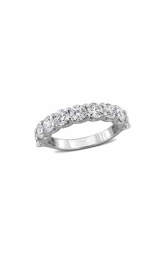 Created Forever Sterling Silver Lab Grown Diamond Anniversary Band Ring
