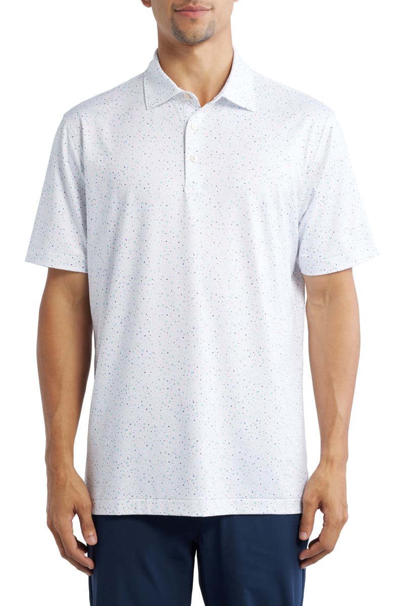 Peter Millar Mulled Wine Performance Stretch Jersey Polo, Main, color, 