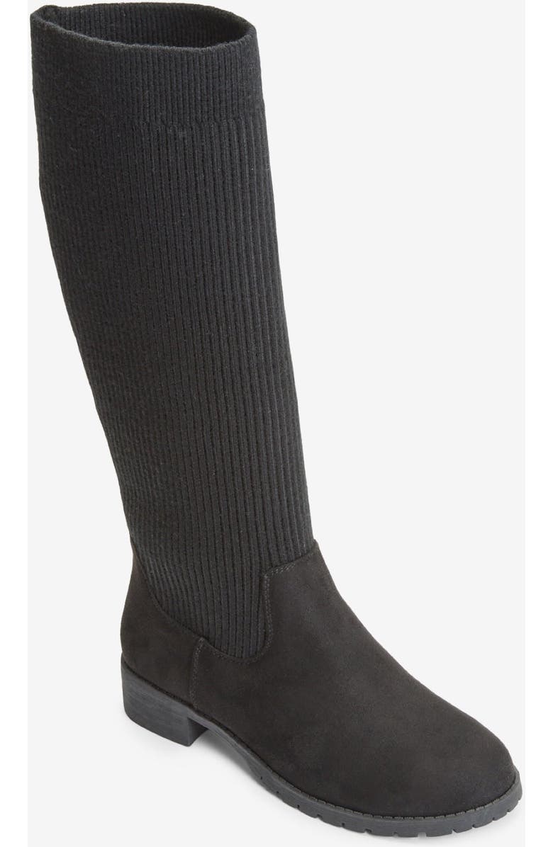 Comfortview The Antonella Tall Calf Boot, Alternate, color, Black