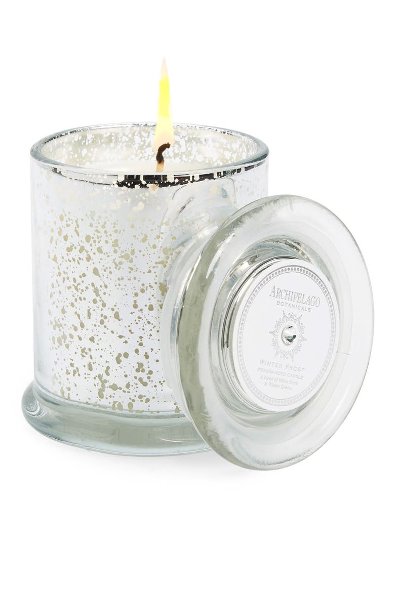 'Winter Frost' Jar Candle, Main, color, WHITE