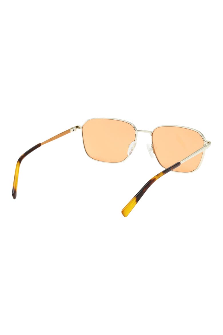 56mm Round Sunglasses, Alternate, color, GOLD / BORDEAUX