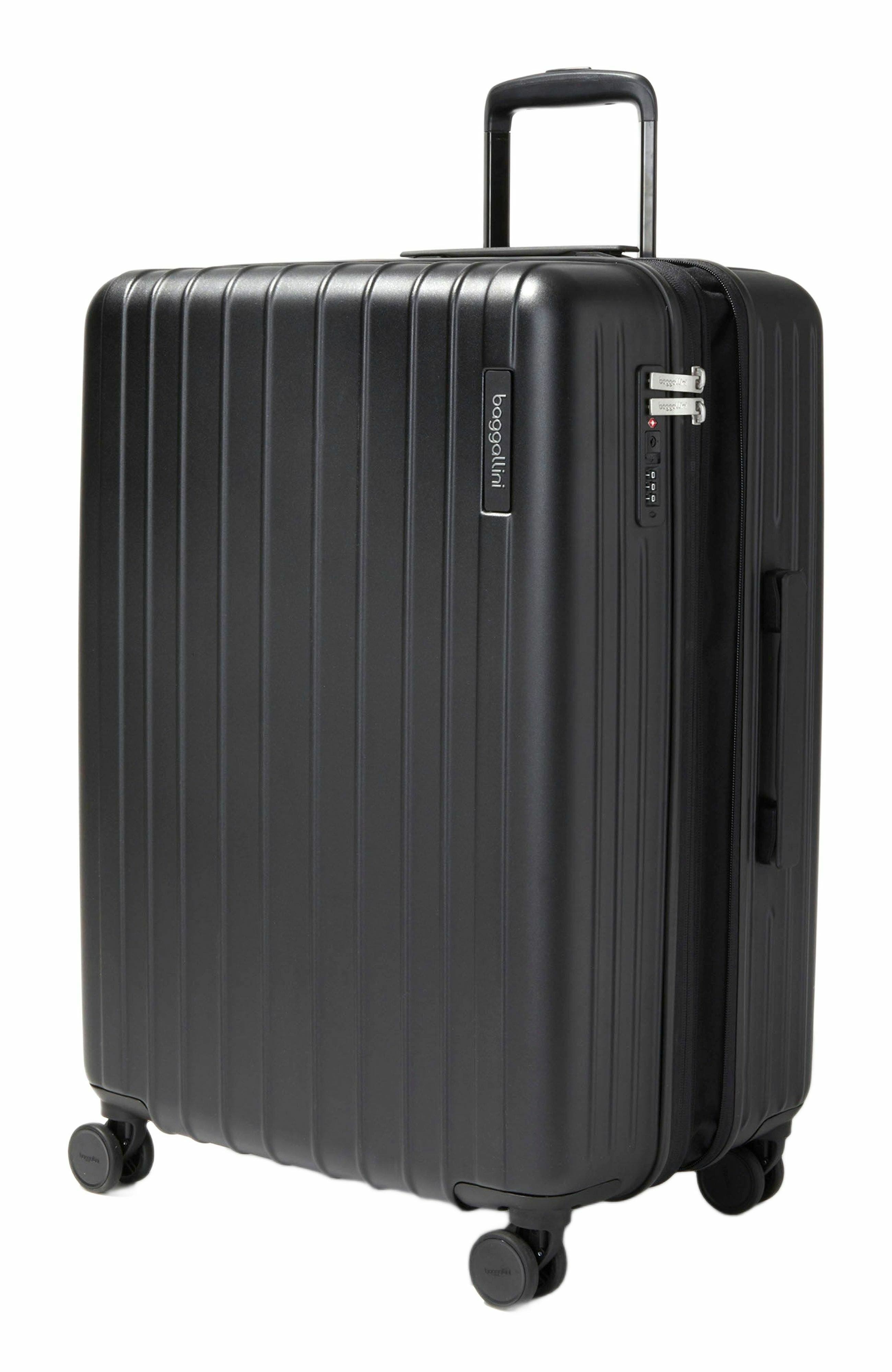 BAGGALLINI 26 in. 4 Wheel Large Hardshell Luggage, Alternate, color, Black