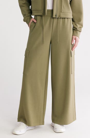 Z BY ZELLA Z BY ZELLA WHISPER SCUBA WIDE LEG SCUBA PANTS