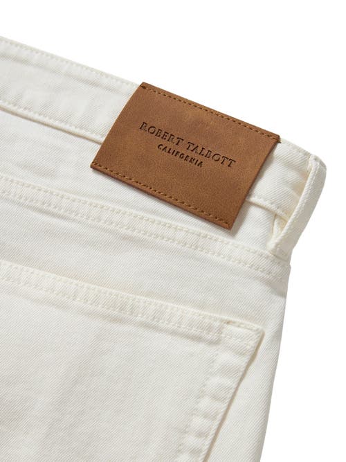 Robert Talbott Hudson Comfort Stretch 5 Pocket Pant In White