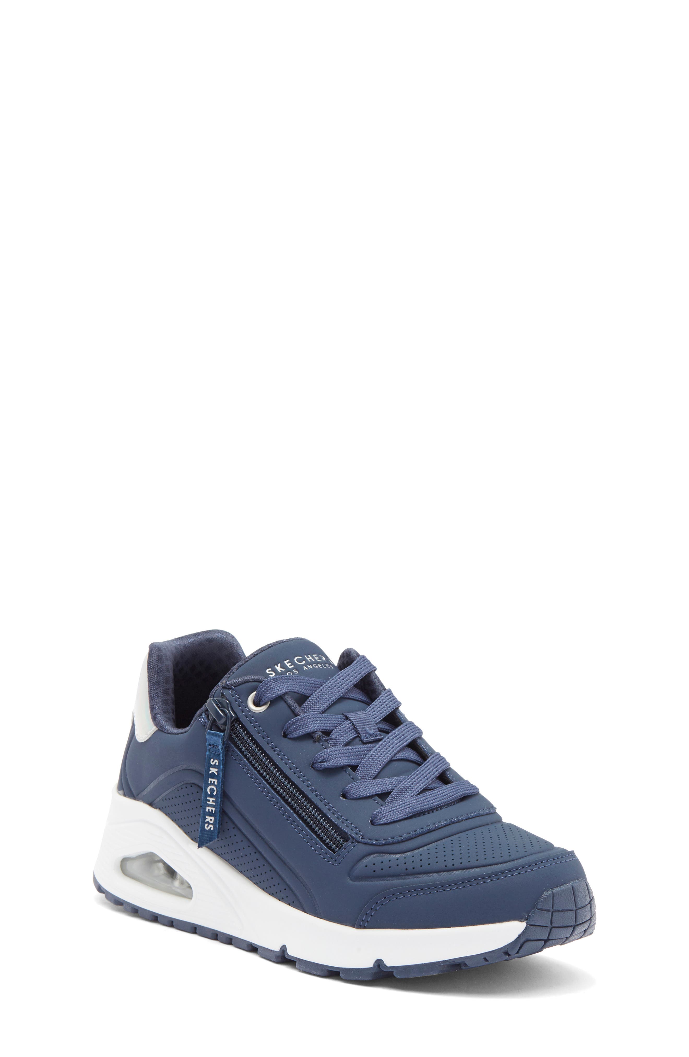 SKECHERS Kids' Uno Gen1 Zip Sneaker, Main, color, Navy