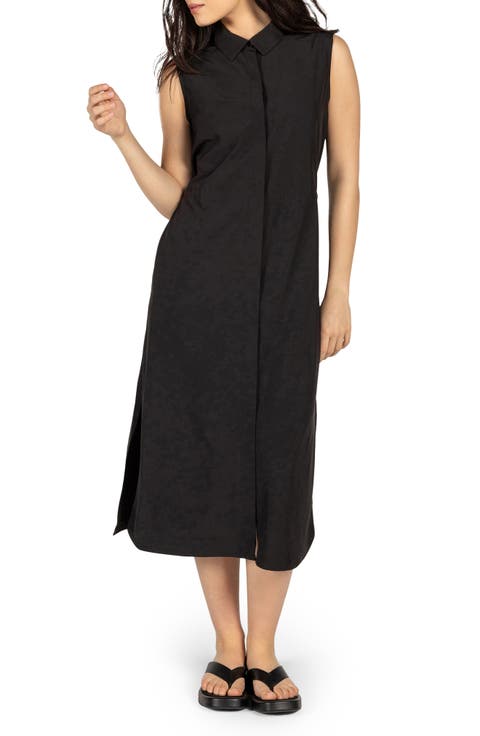 Sleeveless Four-Way Stretch Midi Dress