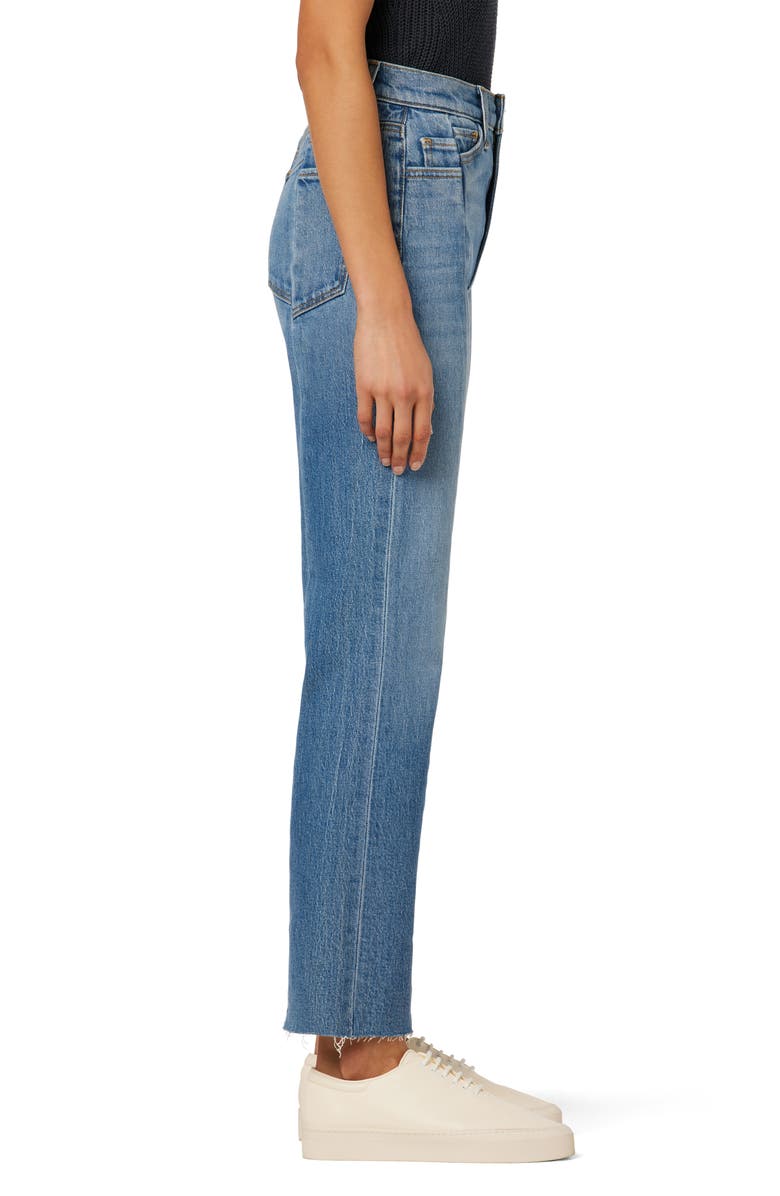 Joe's The Pieced Raw Hem High Waist Ankle Bootcut Jeans, Alternate, color,