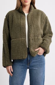 Caslon® Faux Shearling Jacket