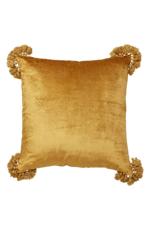 Raj Velvet Tassel Throw Pillow