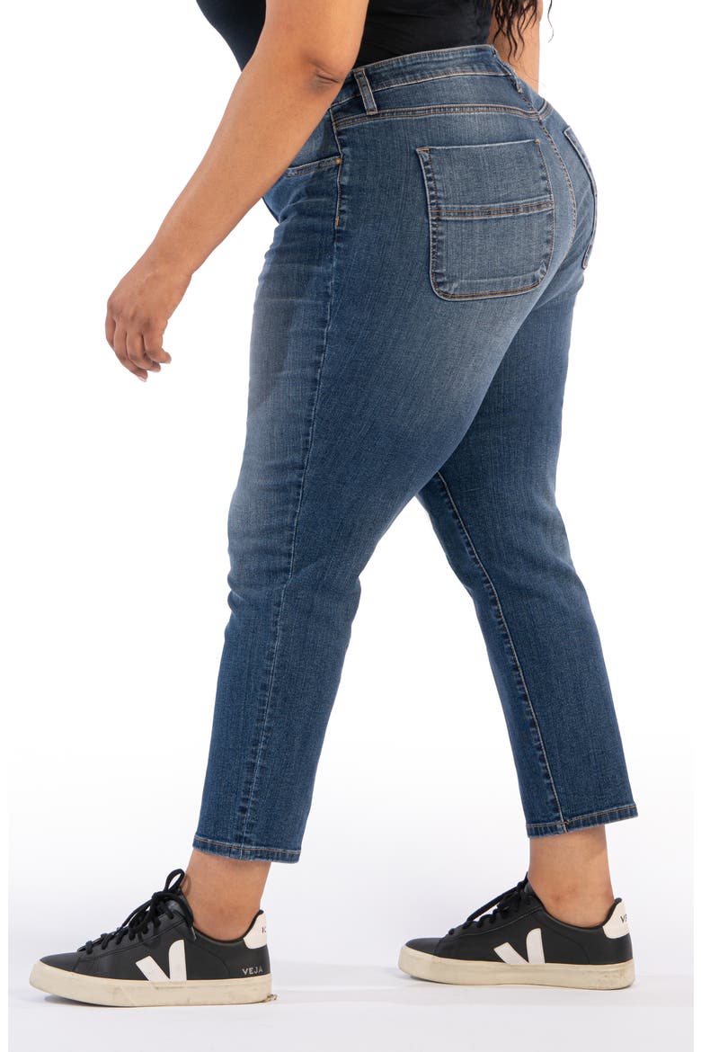 Reese High Waist Ankle Slim Straight Leg Jeans, Alternate, color, COZINESS