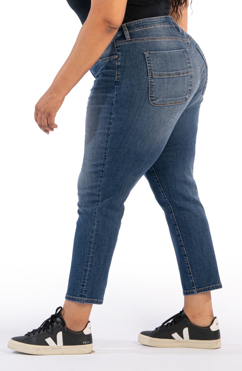 KUT from the Kloth Reese High Waist Ankle Slim Straight Leg Jeans, Alternate, color,