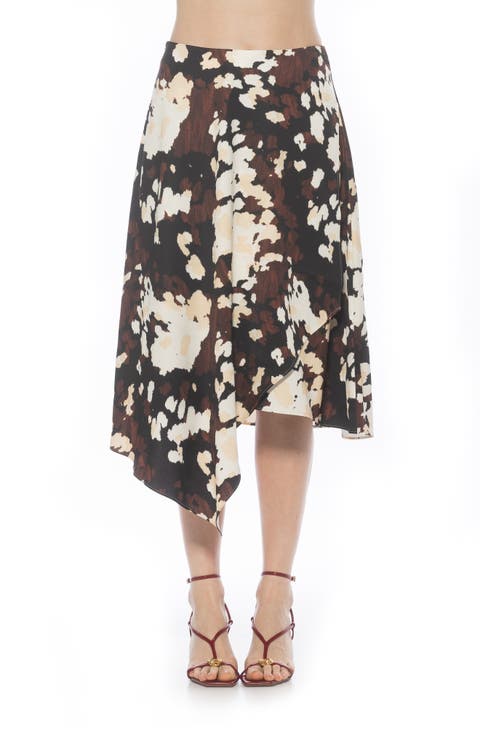Jess Asymmetric Midi Skirt