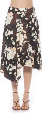 Alexia Admor Jess Asymmetric Midi Skirt