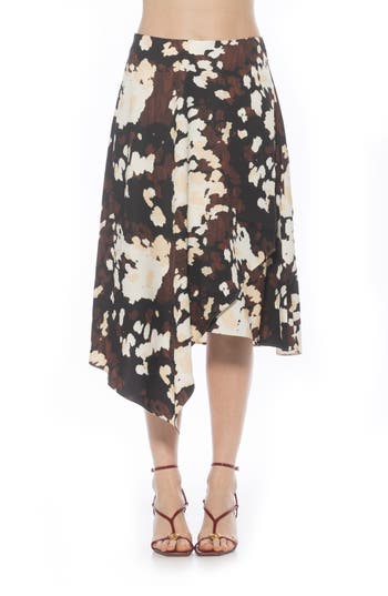 Alexia Admor Jess Asymmetric Midi Skirt