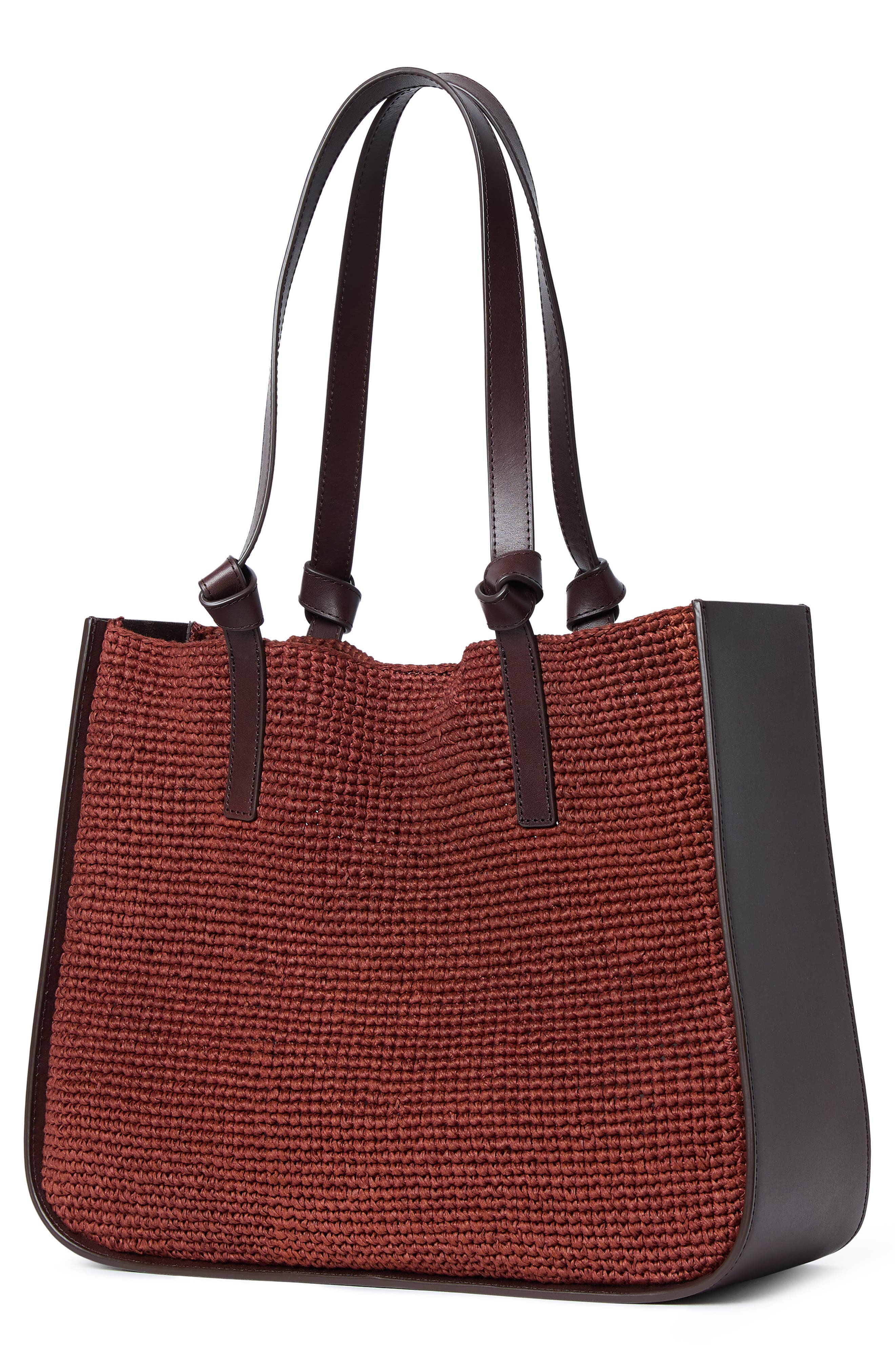 Loeffler Randall Turned Out Tote Bag, Alternate, color, Espresso/ Chestnut
