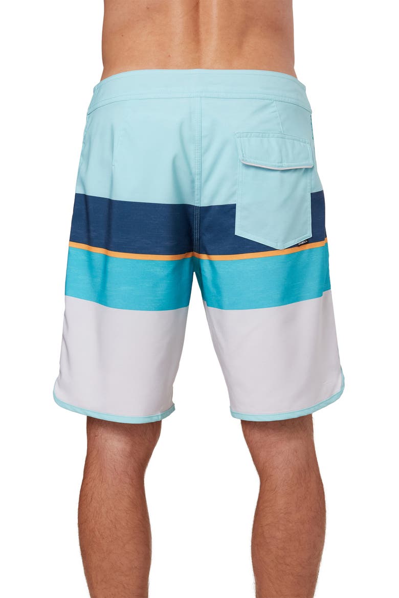 Four Square Water Resistant Stretch Board Shorts, Alternate, color, MINT