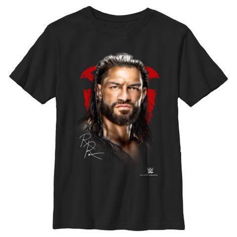 Boy's WWE Roman Portrait  Graphic T-Shirt