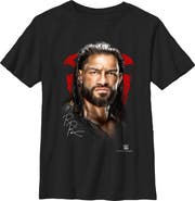 WWE Boy's WWE Roman Portrait  Graphic T-Shirt