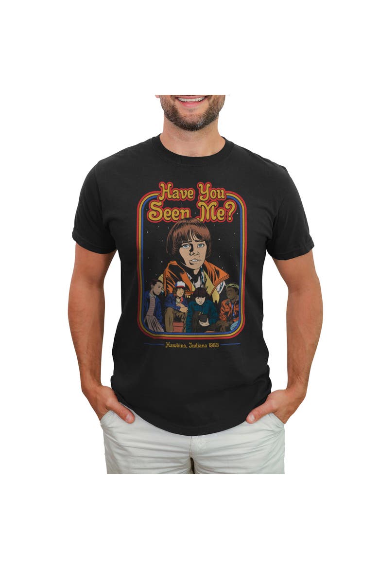 Men's Stranger Things Retro Will Have You Seen Me?  Graphic T-Shirt, Main, color, Black