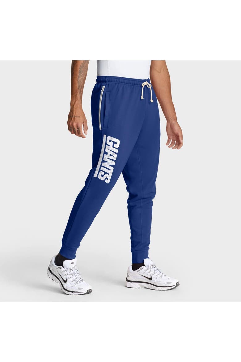 Men's Nike Royal New York Giants Sideline Standard Issue Ground Game Dri-FIT Taper Pants, Alternate, color, Royal