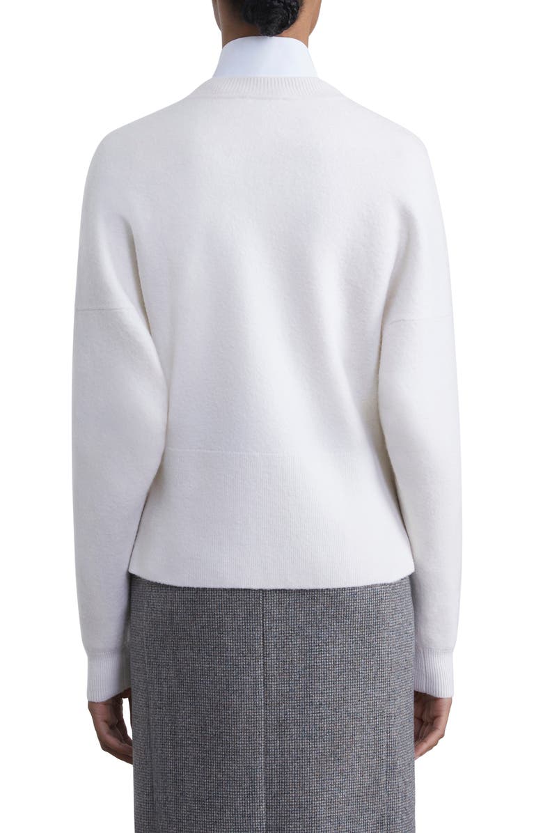 Lafayette 148 New York Snap Front Wool Cardigan, Alternate, color, 