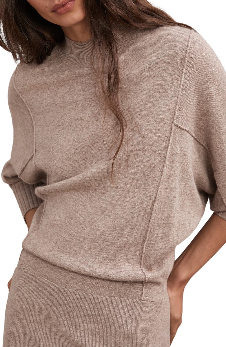 Reiss Suni Long Sleeve Maxi Sweater Dress, Alternate, color, Neutral