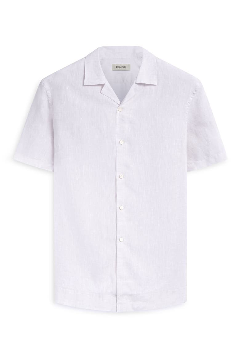 Linen Camp Shirt, Alternate, color, WHITE