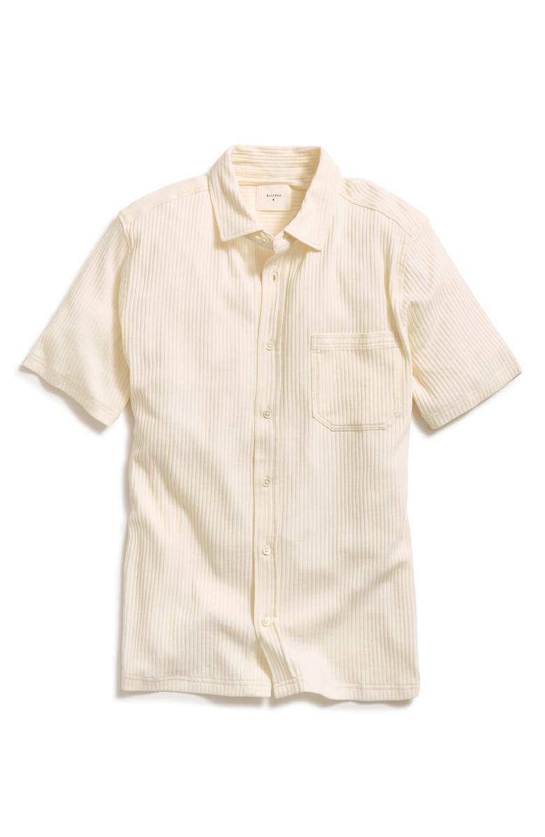 Billy Reid Treme Short Sleeve Knit Button-Up Shirt, Main, color, 