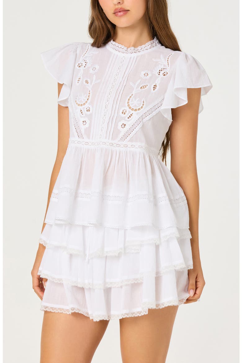 Jenny Peplum Cotton Top, Alternate, color, WHITE