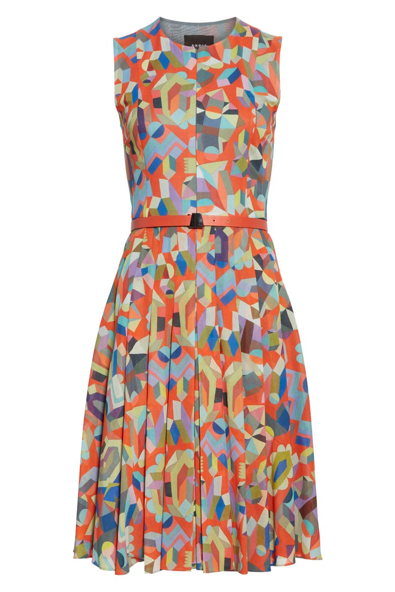 Summer Print Cotton Voile Dress, Alternate, color, MULTICOLOR