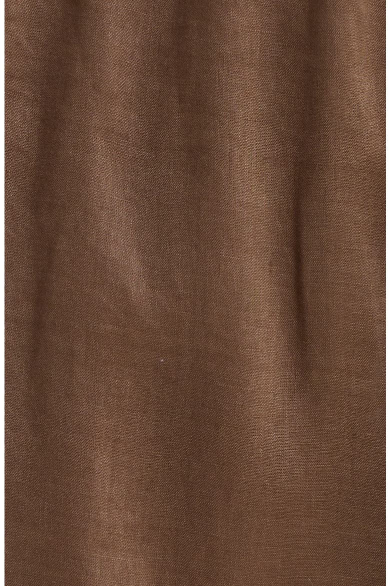 Tie Side Linen Cover-Up Pants, Alternate, color, BROWN