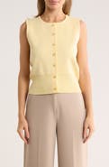 BY DESIGN Julianna Button Front Sweater Vest