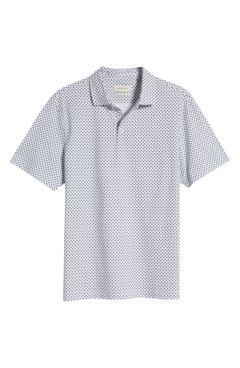 Bugatchi Victor OoohCotton<sup>®</sup> Palm Tree Print Polo, Main, color, 