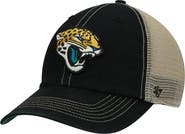 '47 Men's '47 Black/Natural Jacksonville Jaguars Trawler Trucker Clean Up Snapback Hat