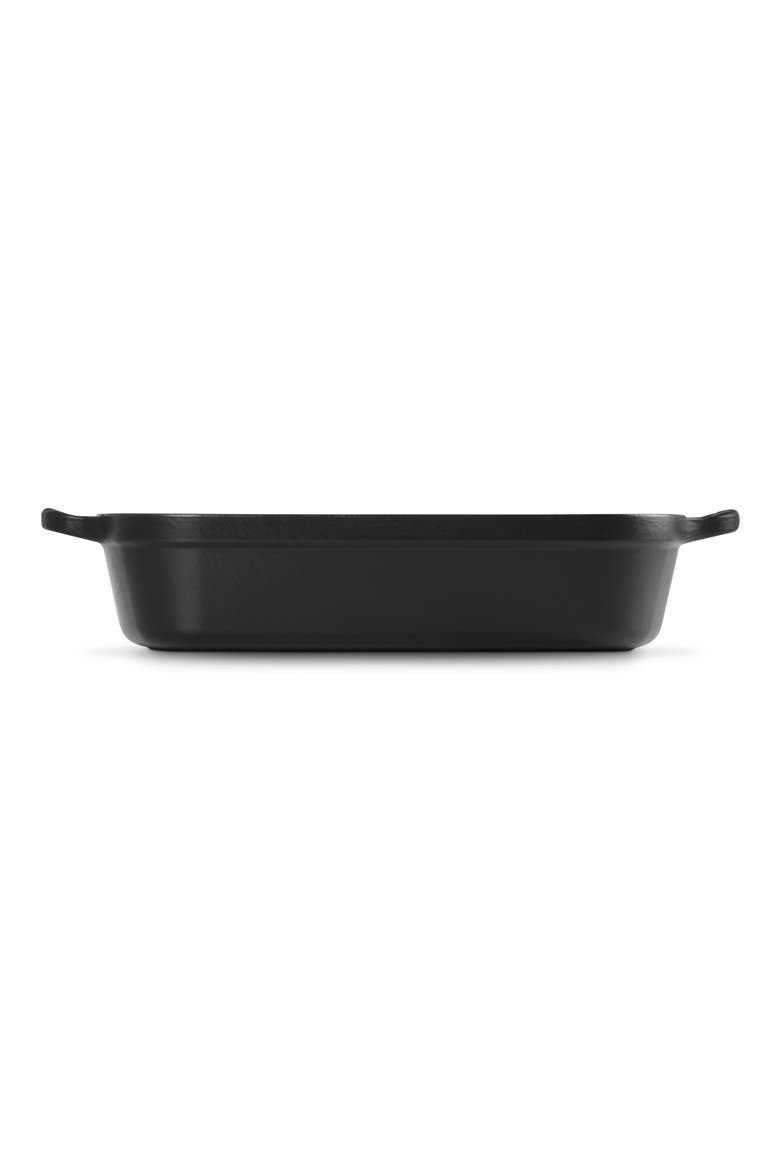 Signature 3 Quart Enameled Cast Iron Roaster, Alternate, color, LICORICE