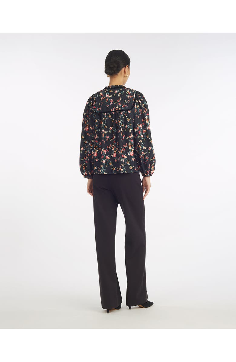 Draper James Long-Sleeve Top in Garden Rose, Alternate, color, Garden Rose