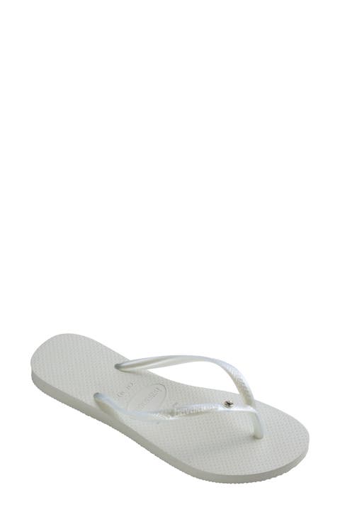 Slim Crystal Flip Flop (Women)