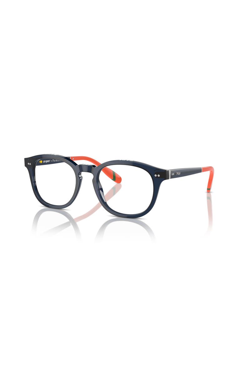 52mm Square optical glasses, Main, color, Blue