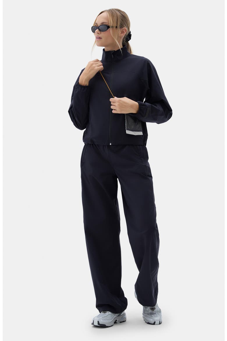 Gwen Wide Leg Cargo Pants, Alternate, color, BLACK